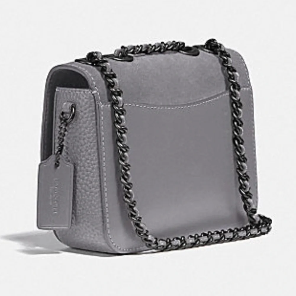 Coach Madison Shoulder Bag 16 Crossbody Bag Pewter/Granite - Picture 5 of 13